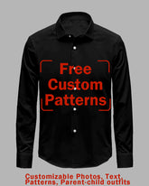 Customized Plus Size Long-sleeved Shirt (You Can Upload Pictures, Text, Logo, Etc. To Customize Your Interesting Long-sleeved Shirt)